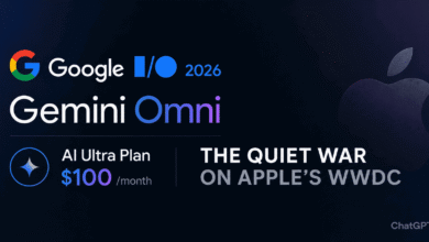 Google IO 2026 AI announcements featuring Sundar Pichai presenting Gemini 3.5 Flash, AI glasses, and Antigravity 2.0.