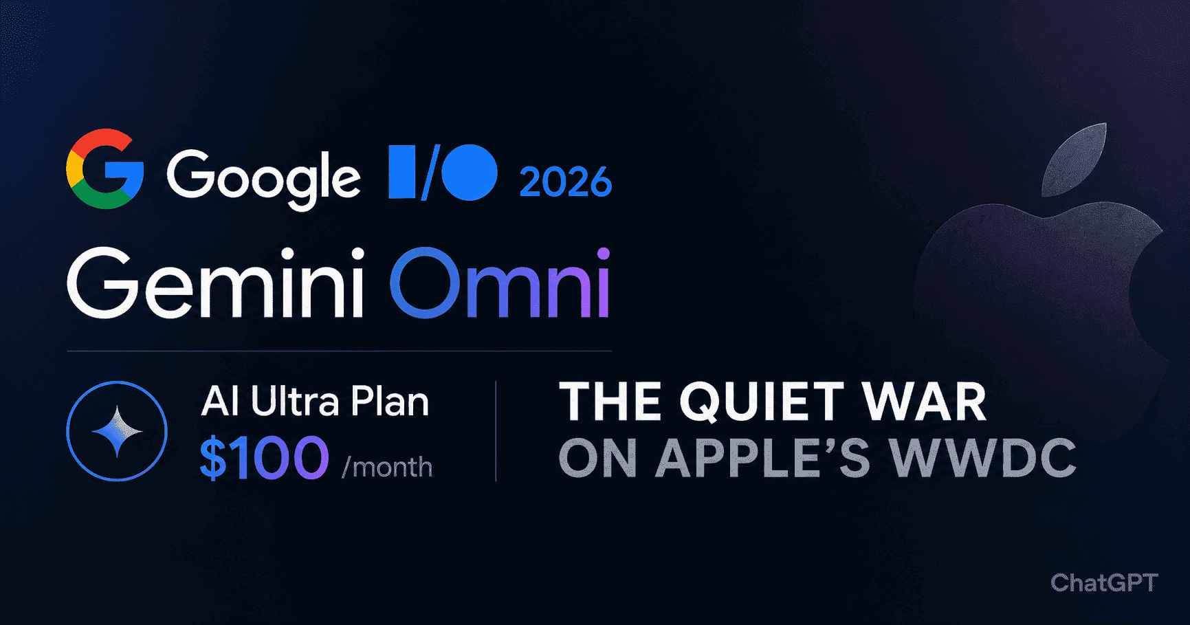 Google IO 2026 AI announcements featuring Sundar Pichai presenting Gemini 3.5 Flash, AI glasses, and Antigravity 2.0.