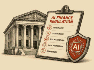AI finance regulation 2026 showing bank compliance requirements and regulatory gaps for generative and agentic AI.