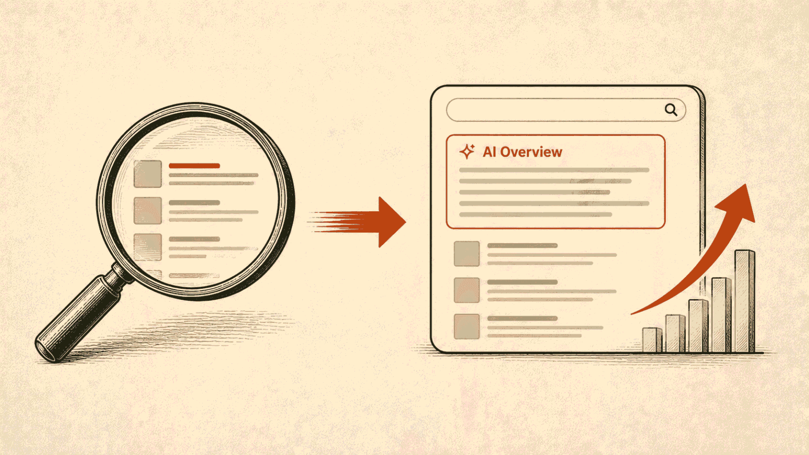 Google AI Overviews SEO 2026 showing AI-generated search summaries reshaping organic click-through rates.