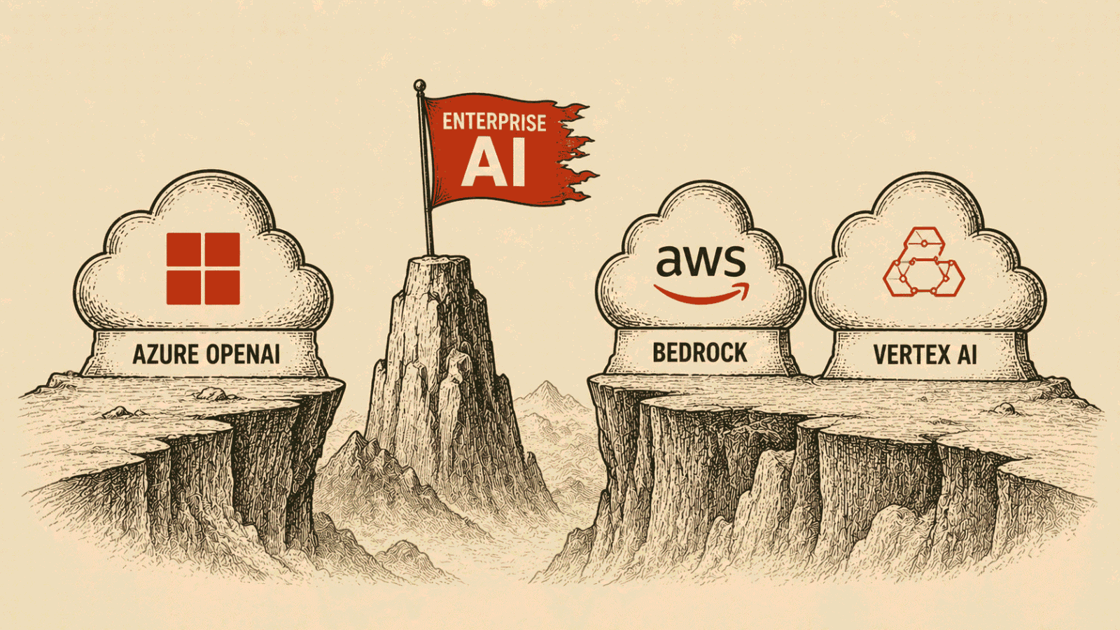 Azure OpenAI vs Bedrock vs Vertex AI 2026 enterprise cloud platform comparison