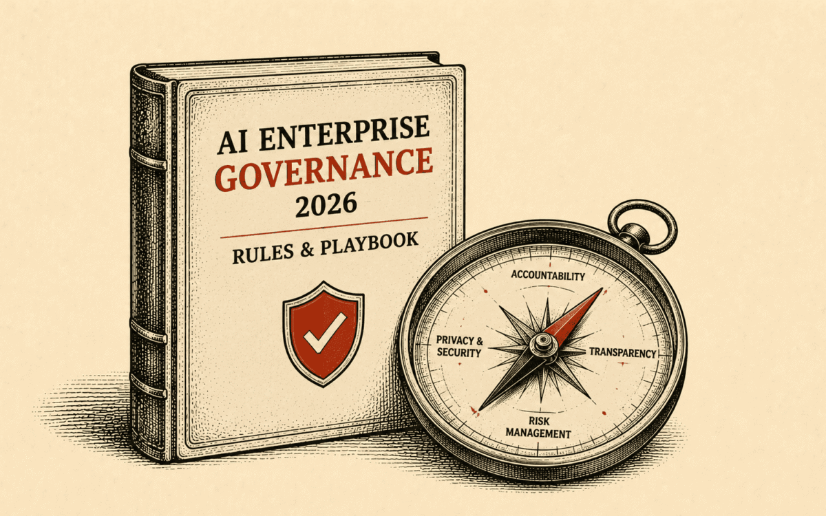 AI enterprise governance 2026 showing inventory, risk controls, agent permissions and monitoring