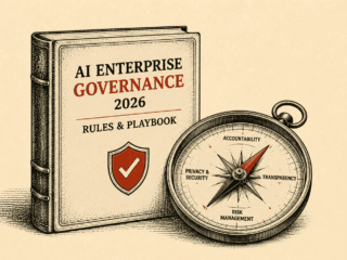 AI enterprise governance 2026 showing inventory, risk controls, agent permissions and monitoring
